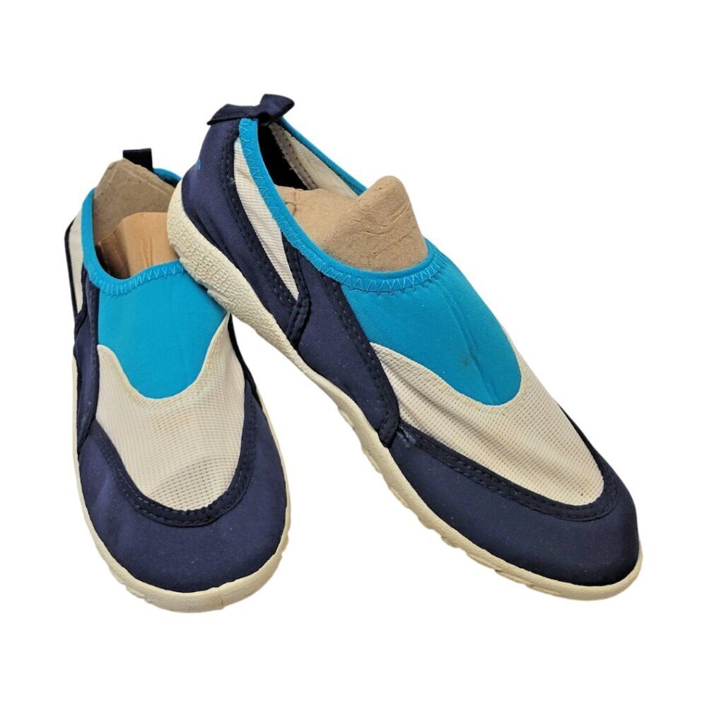 Boat Water Shoes NAVY BLUE Soft Breathable NON SLIP Padded Sole Shoes size 8 Med
